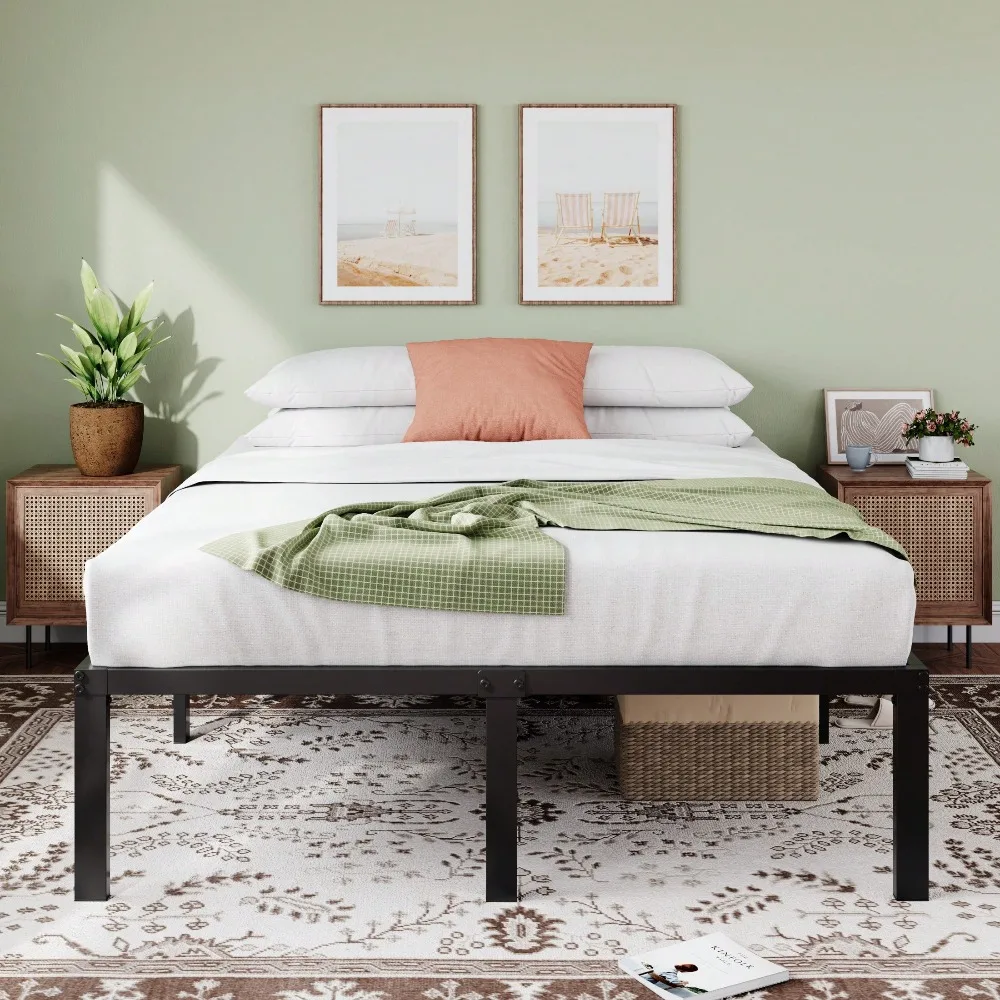 Bed Frame, Full/Queen/King, 14" Platform Bed With Underbed Storage, Easy Assembly, No Box Spring Needed, Black
Bed Frame, Full/Queen/King, 14" Platform Bed With Underbed Storage, Easy Assembly, No Box Spring Needed, Black