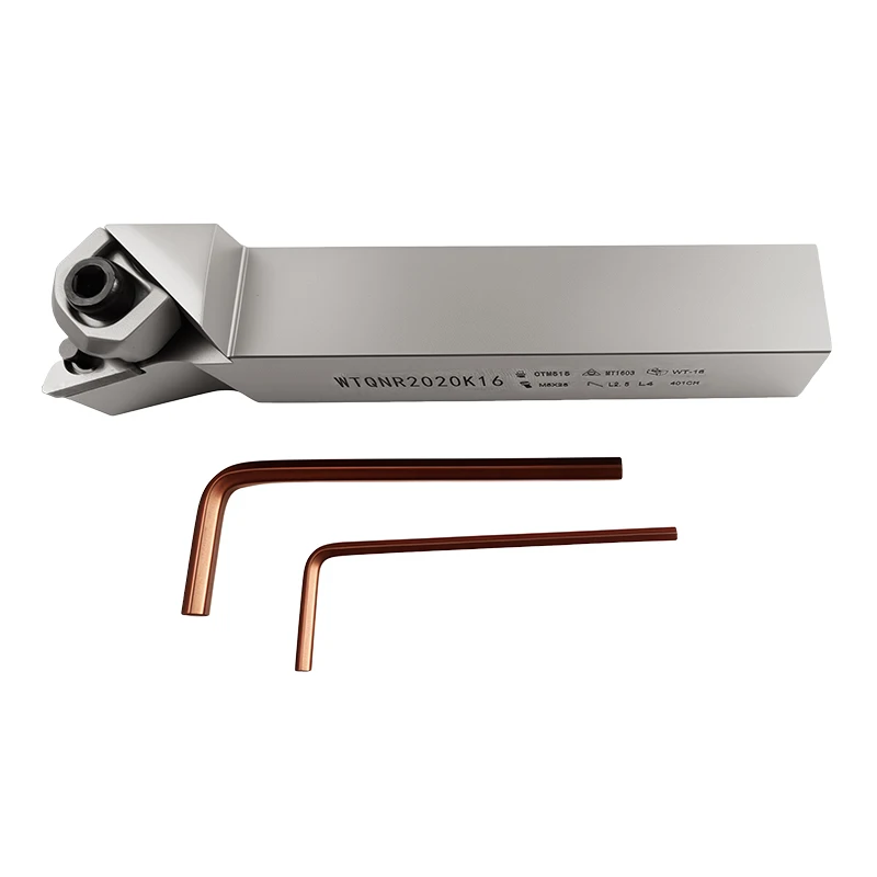 CNC External Turning Tool Holder Triangle 107.5 Degree Large Pressure Plate Hardened Anti Vibration Spring Steel
CNC External Turning Tool Holder Triangle 107.5 Degree Large Pressure Plate Hardened Anti Vibration Spring Steel