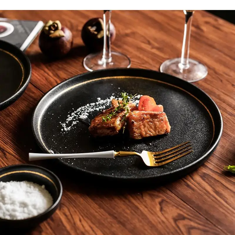 Ceramic Pasta Steak Plate Retro Sashimi Sushi 8.5/10 Inch Kitchen Round Tableware Cooking Dish Snack Dessert
Ceramic Pasta Steak Plate Retro Sashimi Sushi 8.5/10 Inch Kitchen Round Tableware Cooking Dish Snack Dessert