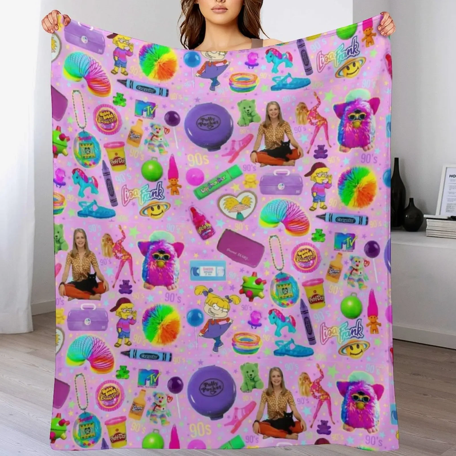 Bubblegum Nineties Throw Blanket Summer Beddings Nap Warm anime Blankets
Bubblegum Nineties Throw Blanket Summer Beddings Nap Warm anime Blankets