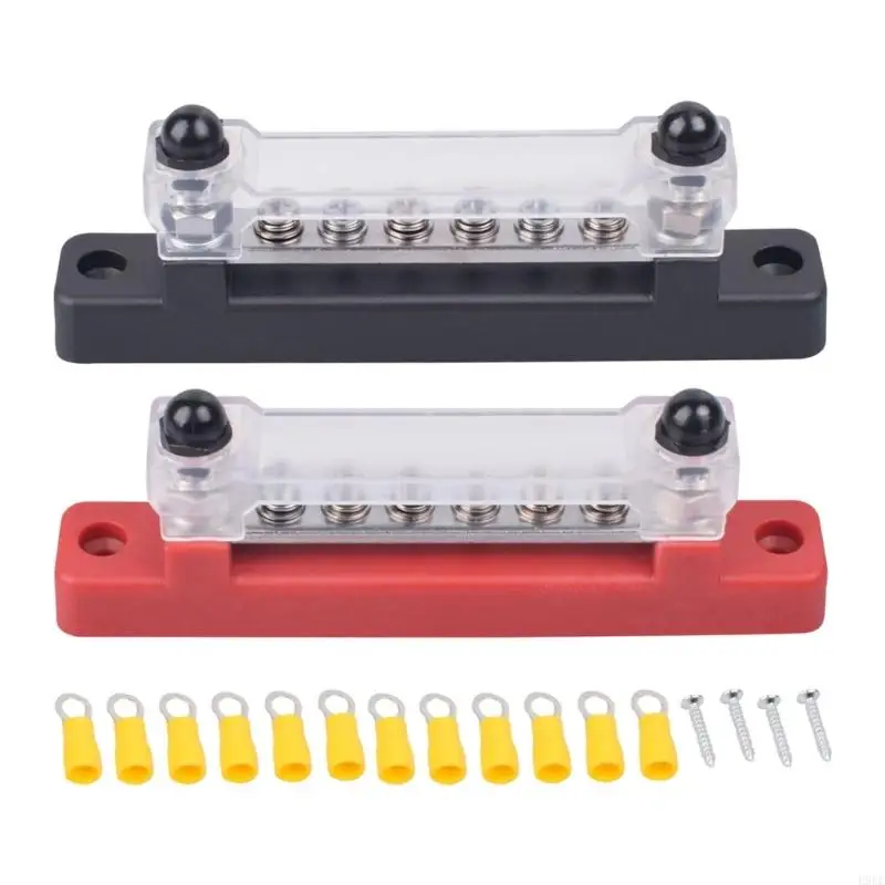 2Pcs 150Amp 6 Circuit Bus Bar Power Distribution Terminal Battery Block For Automotive And Marine Electrical Applications H9EE
2Pcs 150Amp 6 Circuit Bus Bar Power Distribution Terminal Battery Block For Automotive And Marine Electrical Applications H9EE