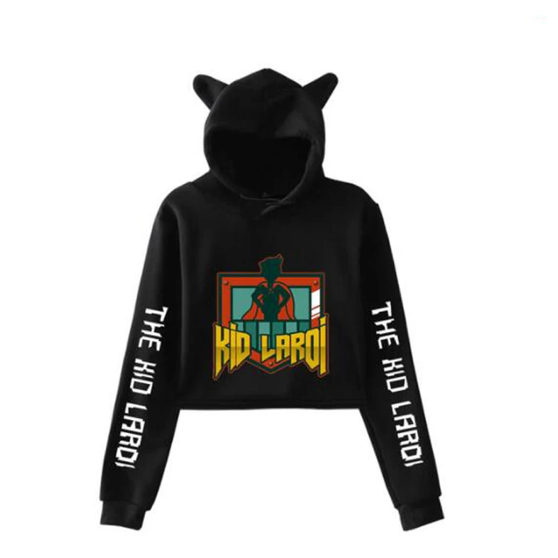 Rapper The Kid Laroi Crop Top Hoodie Long Sleeve Harajuku Cropped Sweatshirt Kawaii Cat Ear Pullover Women Tops Streetwear
Rapper The Kid Laroi Crop Top Hoodie Long Sleeve Harajuku Cropped Sweatshirt Kawaii Cat Ear Pullover Women Tops Streetwear