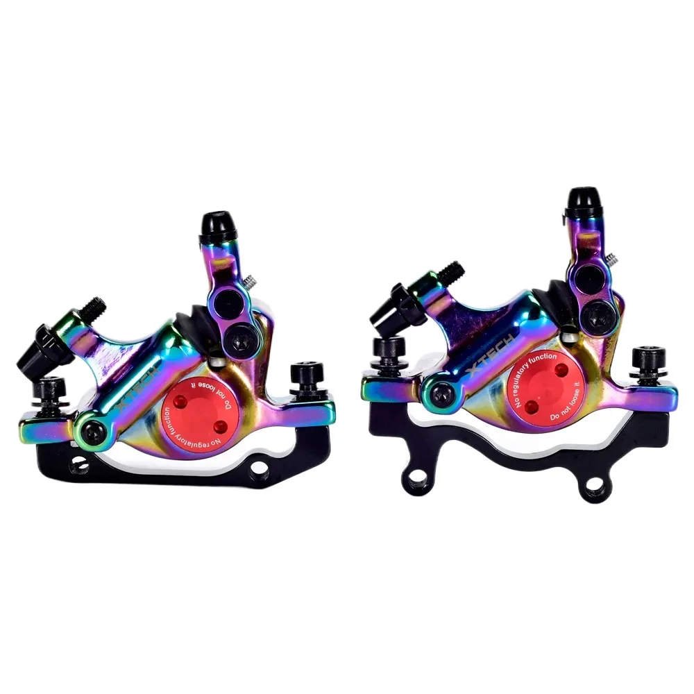 Colorful Bicycle Hydraulic Disc Brake Sets Front Rear MTB Bicycle Oil Disc Brake Mountain Road Bike Line Pulling Rainbow Brake
Colorful Bicycle Hydraulic Disc Brake Sets Front Rear MTB Bicycle Oil Disc Brake Mountain Road Bike Line Pulling Rainbow Brake