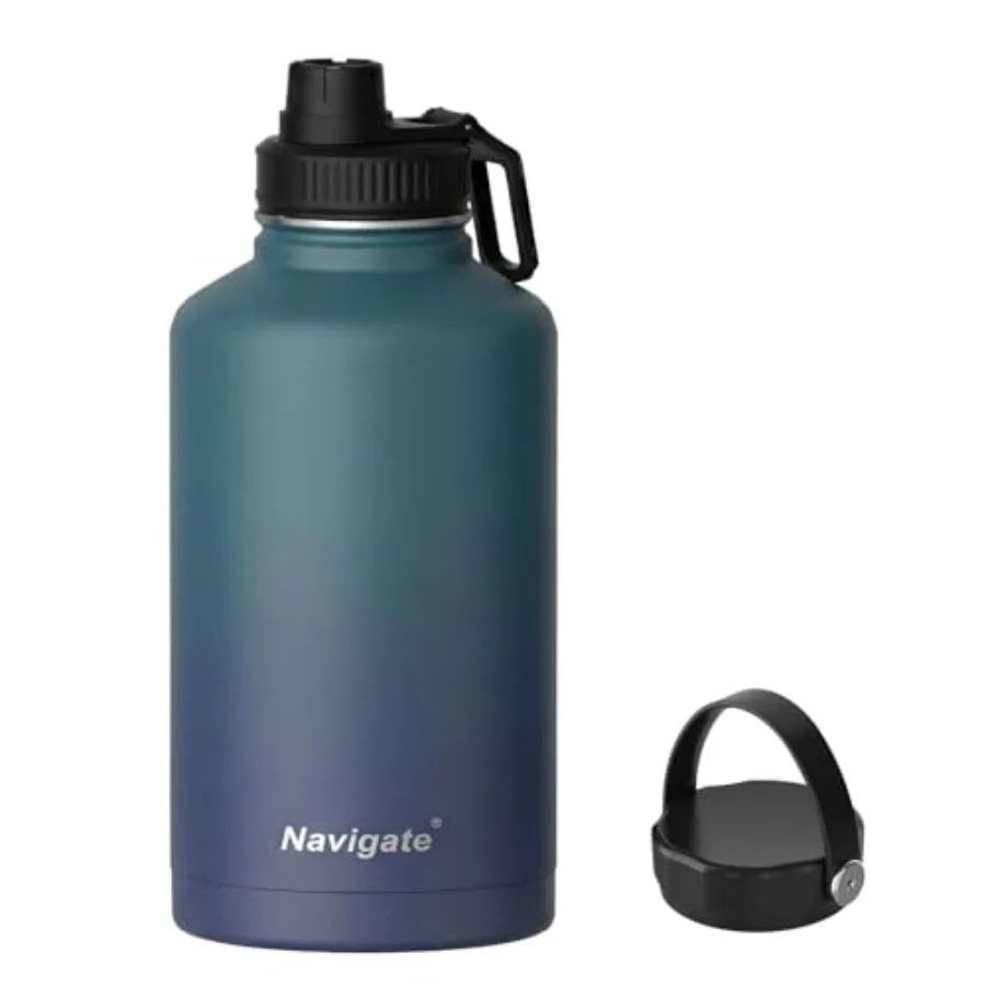 Insulated Stainless Steel Sports Water Bottle with Spout and Handle Lids, Wide Mouth Water Jug with Double Walled Leak Proof Ke
Insulated Stainless Steel Sports Water Bottle with Spout and Handle Lids, Wide Mouth Water Jug with Double Walled Leak Proof Ke
