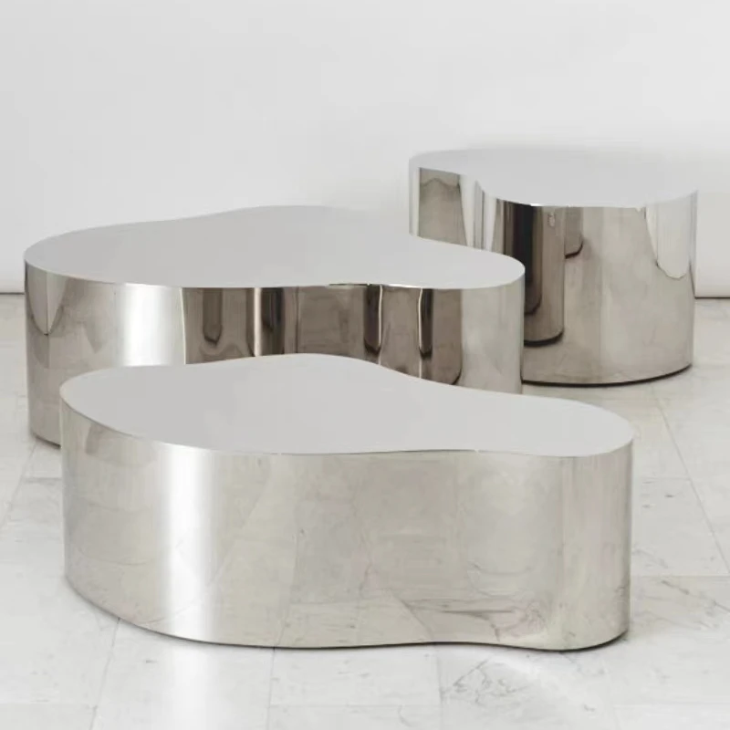 Light luxury stainless steel simple special-shaped display table living room hotel coffee shop coffee table
Light luxury stainless steel simple special-shaped display table living room hotel coffee shop coffee table