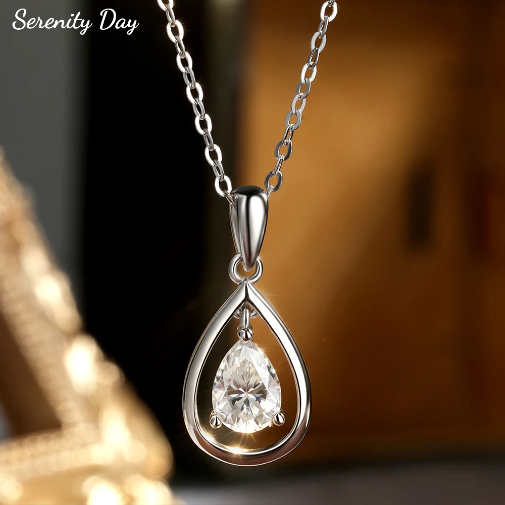 Serenity 1ct Pear Cut Moissanite Necklace for Women S925 Sterling Silver Agile Sparkling Lab Diamond Pendant Neck Chain Jewelry
Serenity 1ct Pear Cut Moissanite Necklace for Women S925 Sterling Silver Agile Sparkling Lab Diamond Pendant Neck Chain Jewelry