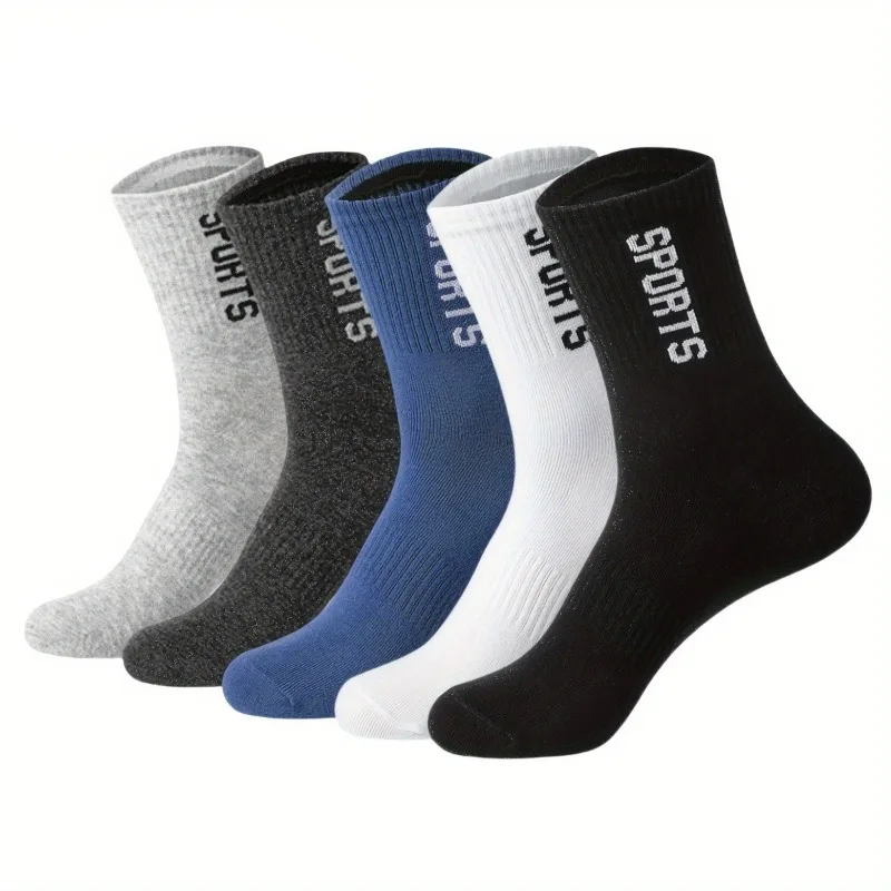 1/5 пар повседневных удобных мужских носков средней длины, впитывающих пот спортивных носков, модные мужские носки с низким вырезом и неглубоким горлышком
1/5 пар повседневных удобных мужских носков средней длины, впитывающих пот спортивных носков, модные мужские носки с низким вырезом и неглубоким горлышком