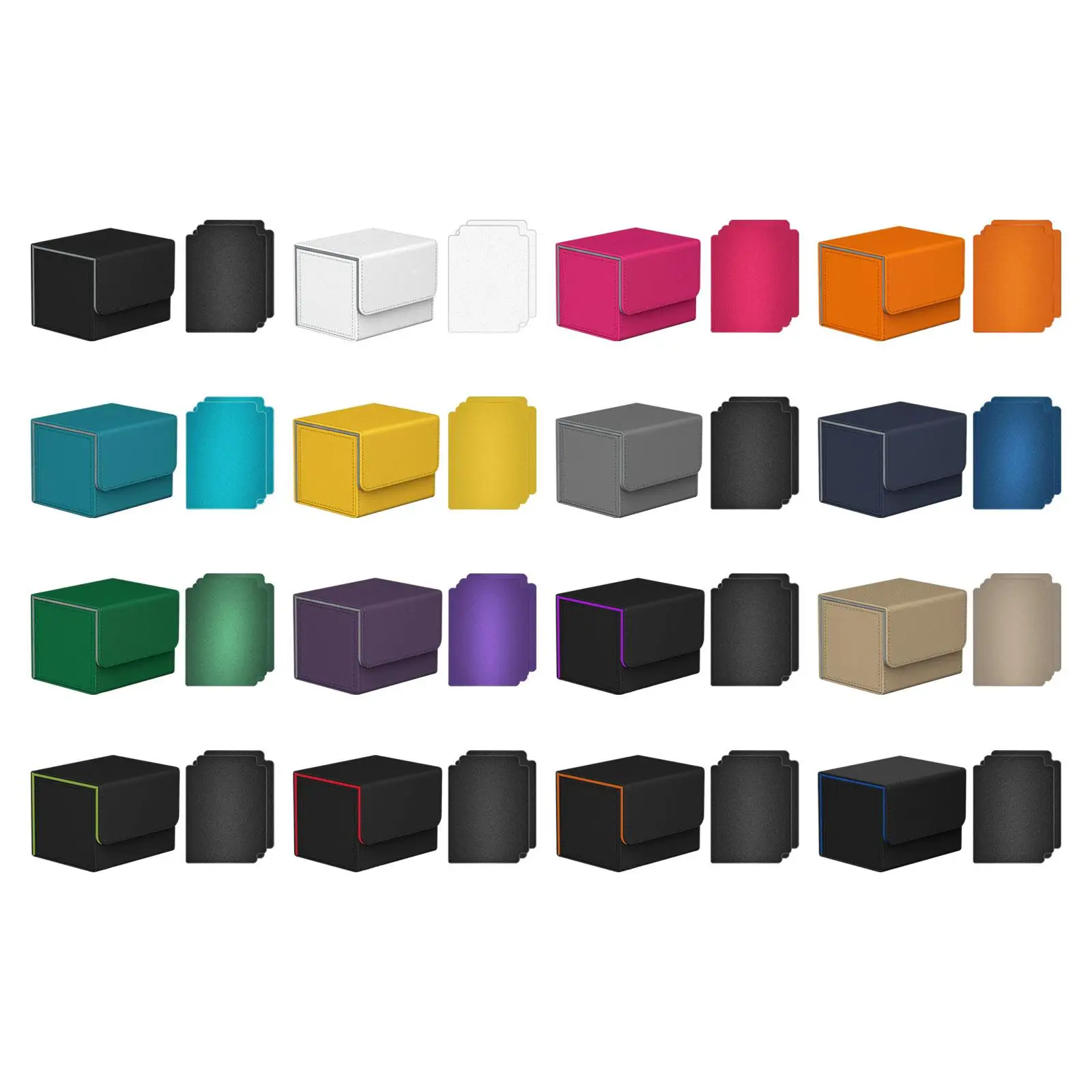 Trading Card Deck Box Sleeved Card Storage Box Holding 100+ Sleeved Cards Card Deck Case for Trading Card Games Sports Cards
Trading Card Deck Box Sleeved Card Storage Box Holding 100+ Sleeved Cards Card Deck Case for Trading Card Games Sports Cards