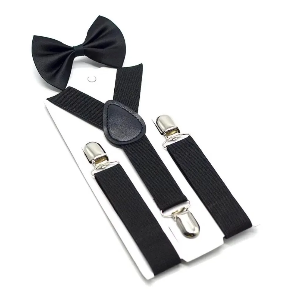 New Adjustable Suspenders Elastic Solid Color Suspenders Bowtie Y-Back Braces
New Adjustable Suspenders Elastic Solid Color Suspenders Bowtie Y-Back Braces