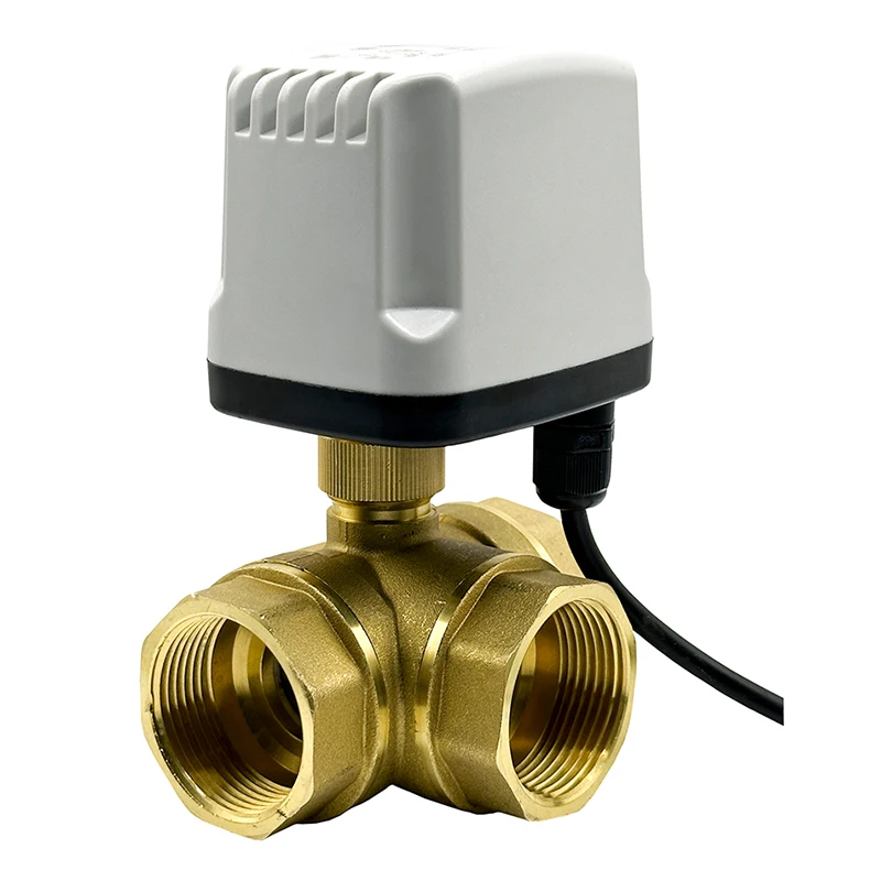 2" 3 Way IP65 Waterproof Motorized Ball Valve 220V 12V 24V 3-Wire 2 Control T/L Type Brass Electric Ball Valve
2" 3 Way IP65 Waterproof Motorized Ball Valve 220V 12V 24V 3-Wire 2 Control T/L Type Brass Electric Ball Valve