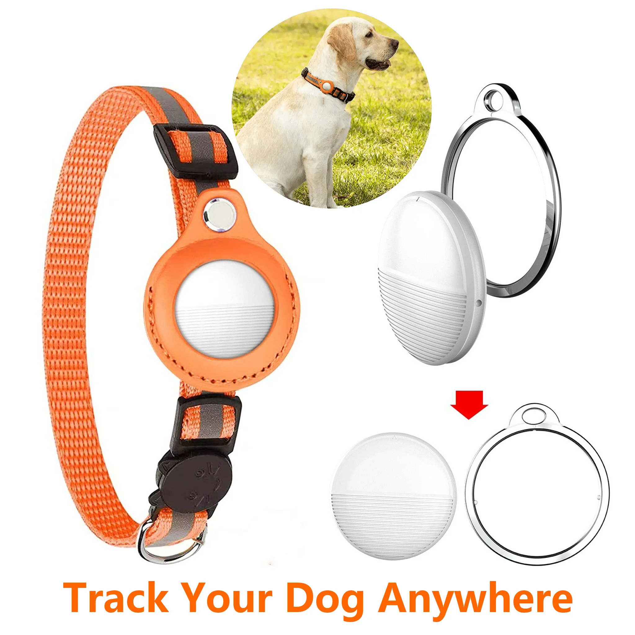 Pet Tracker for Apple iOS, AirTag Compatible Find My Device, Waterproof Dog Cat Locator with Sound Alarm & Real Time Tracking
Pet Tracker for Apple iOS, AirTag Compatible Find My Device, Waterproof Dog Cat Locator with Sound Alarm & Real Time Tracking