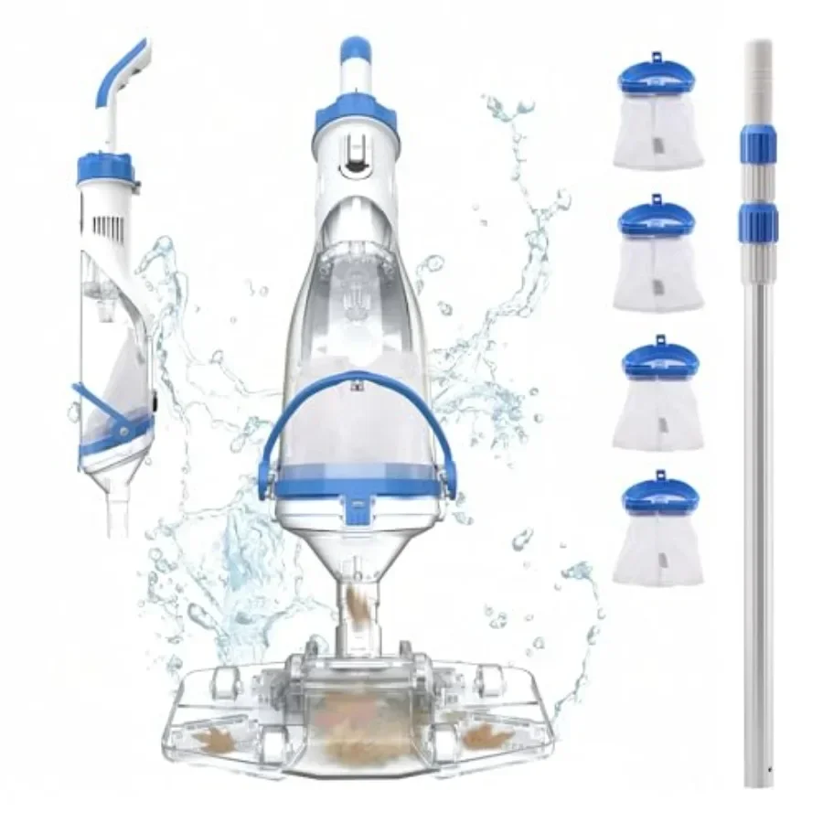 Cordless pool vacuum for above ground inground pools: ABS plastic, black/gray, 1110 GPH suction, telescopic pole to 87.5, 1H ru
Cordless pool vacuum for above ground inground pools: ABS plastic, black/gray, 1110 GPH suction, telescopic pole to 87.5, 1H ru
