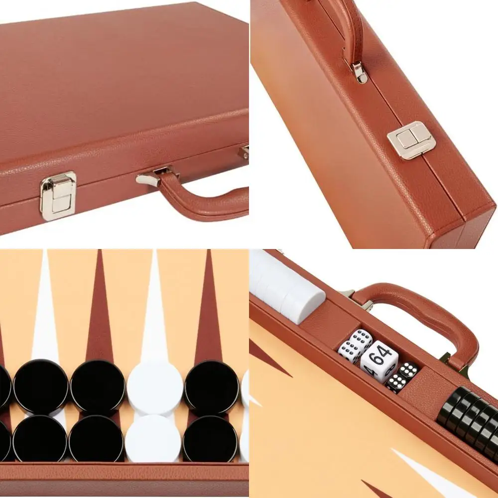 Desert Brown 19 Premium Backgammon Set by Silverman & Co.
Desert Brown 19 Premium Backgammon Set by Silverman & Co.