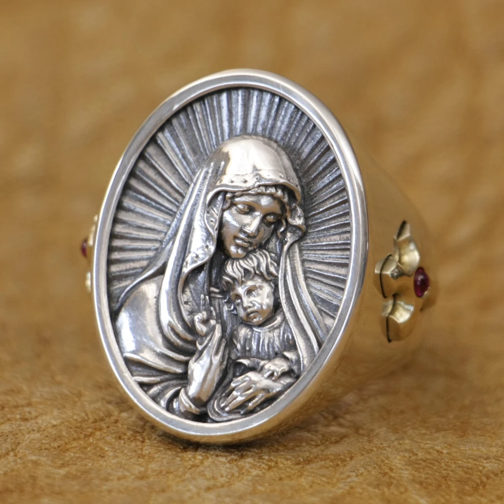 Virgin Mary Angel Ring 925 Sterling Silver Religious Jewelry TA510 US Size 7~15
Virgin Mary Angel Ring 925 Sterling Silver Religious Jewelry TA510 US Size 7~15