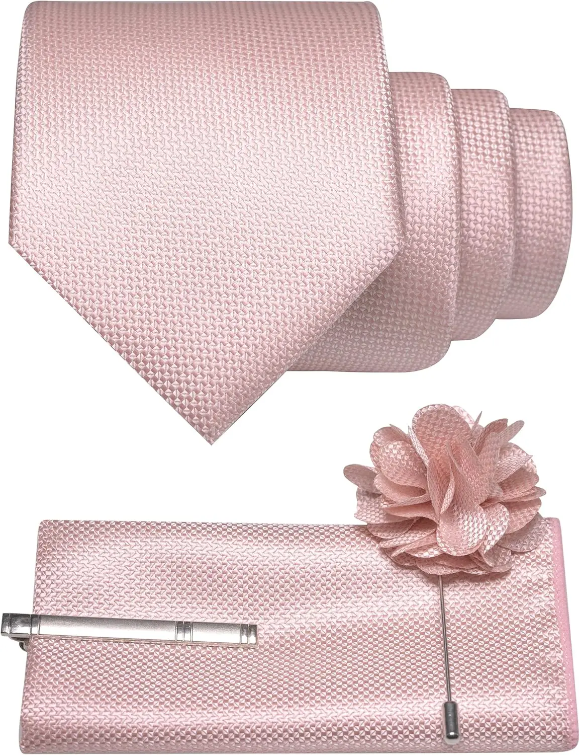Mens Tie and Lapel Pin with Pocket Square Tie Clip Sets 4PCS for Casual Business
Mens Tie and Lapel Pin with Pocket Square Tie Clip Sets 4PCS for Casual Business