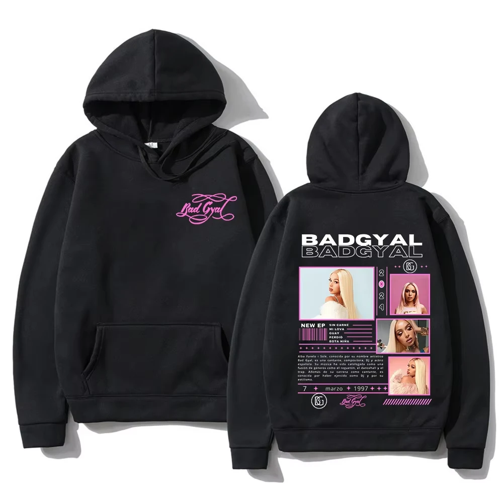2025 Rapper Bad Gyal pattern print hoodie Fashionable retro men's hoodie classic aesthetic Harajuku winter wear
2025 Rapper Bad Gyal pattern print hoodie Fashionable retro men's hoodie classic aesthetic Harajuku winter wear