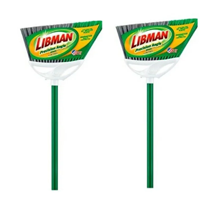 Libman 201 Precision Angle Broom with Recycled Broom Fibers, 2 Pack, Multicolor
Libman 201 Precision Angle Broom with Recycled Broom Fibers, 2 Pack, Multicolor
