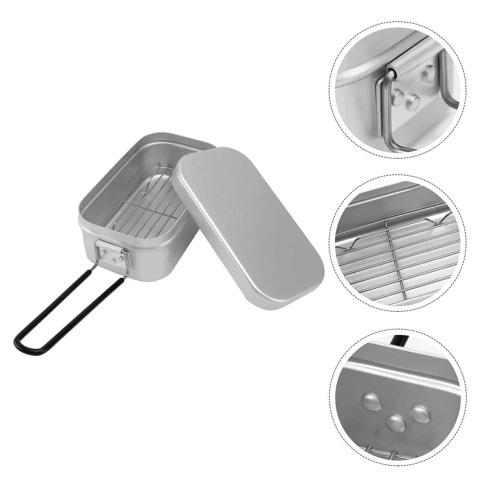 2Pcs Bento Lunch Box Foldable Handle Aluminum Camping Cookware Outdoor Picnic Mountaineering Travel Lightweight AntiSlip
2Pcs Bento Lunch Box Foldable Handle Aluminum Camping Cookware Outdoor Picnic Mountaineering Travel Lightweight AntiSlip