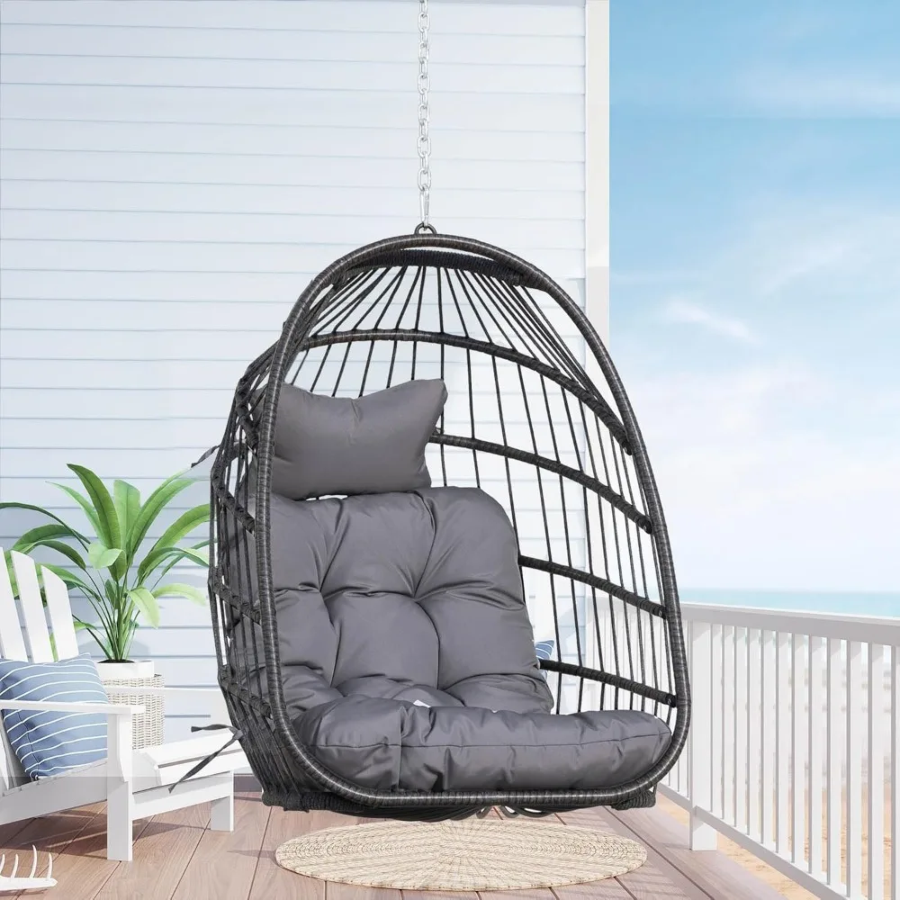 Nicesoul Patio Hanging Egg Chair No Stand, Foldable Ceiling Egg Basket Chairs Without Stand Indoor Outdoor, 300lbs Egg Shell Swi
Nicesoul Patio Hanging Egg Chair No Stand, Foldable Ceiling Egg Basket Chairs Without Stand Indoor Outdoor, 300lbs Egg Shell Swi