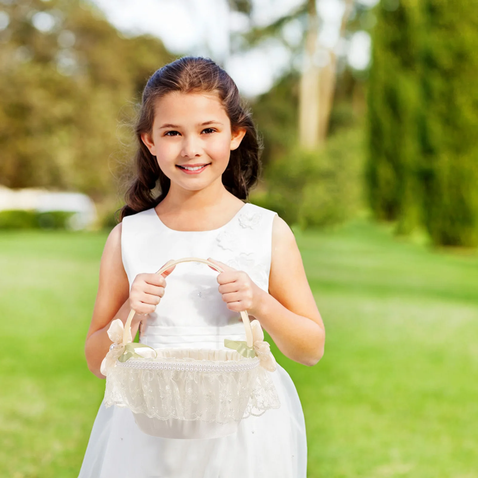 Western Wedding Flower Girl Basket Mini Bridesmaid Woven Baskets Small Fabric Decorative 5788 Milk White Lace Satin
Western Wedding Flower Girl Basket Mini Bridesmaid Woven Baskets Small Fabric Decorative 5788 Milk White Lace Satin