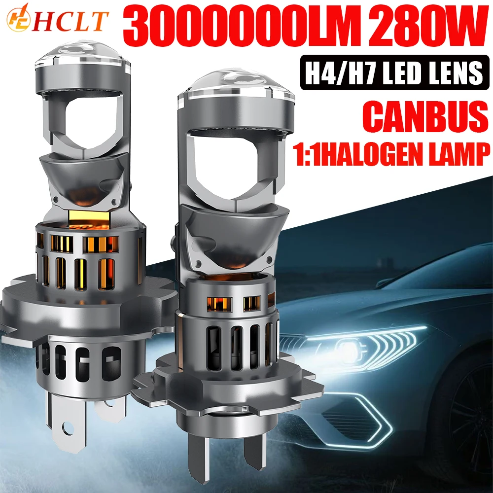 H7 H4 LED Mini Lens Projector Headlights 9003 HB2 Super Bright Spotlight Led Lights for Car 6000K Canbus 1:1 Size Wireless Lamp
H7 H4 LED Mini Lens Projector Headlights 9003 HB2 Super Bright Spotlight Led Lights for Car 6000K Canbus 1:1 Size Wireless Lamp