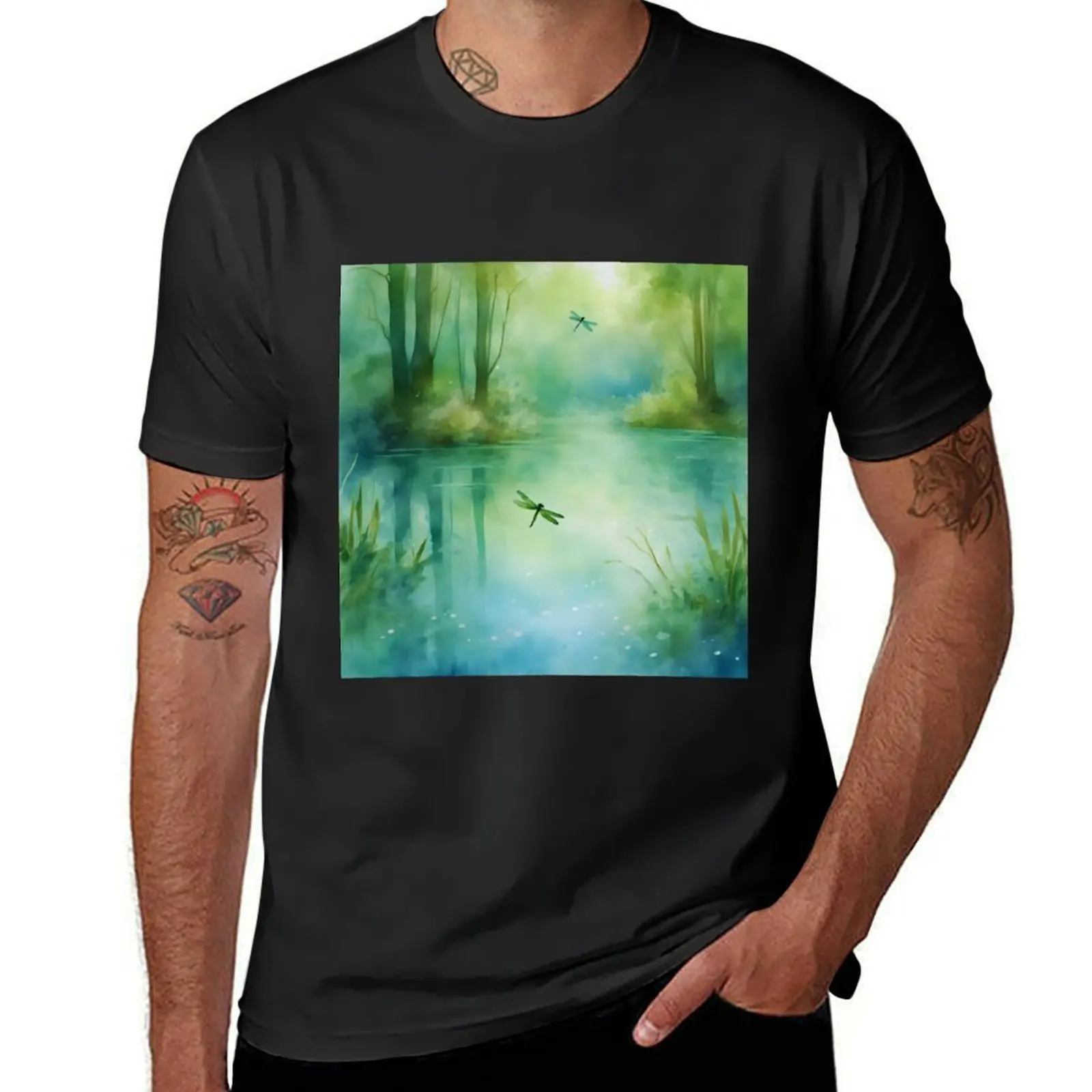 Футболка Dragonfly Lake Enchantment, блузка, бутик одежды на день Святого Валентина, забавная рубашка, хлопковые винтажные мужские рубашки для тренировок
Футболка Dragonfly Lake Enchantment, блузка, бутик одежды на день Святого Валентина, забавная рубашка, хлопковые винтажные мужские рубашки для тренировок