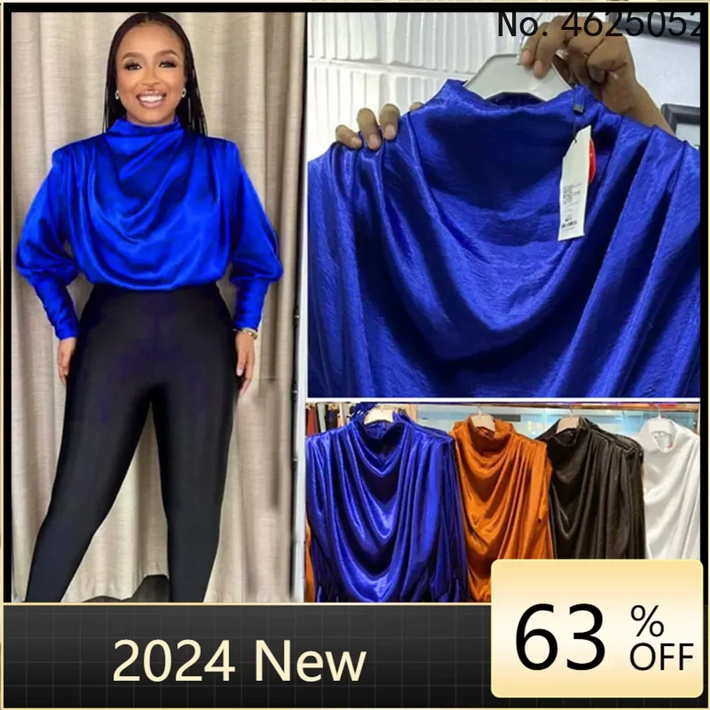 Платье африканская одежда для женщин 2023 Новая мода Дашики Анкара блузка с длинным рукавом Топы африканская одежда