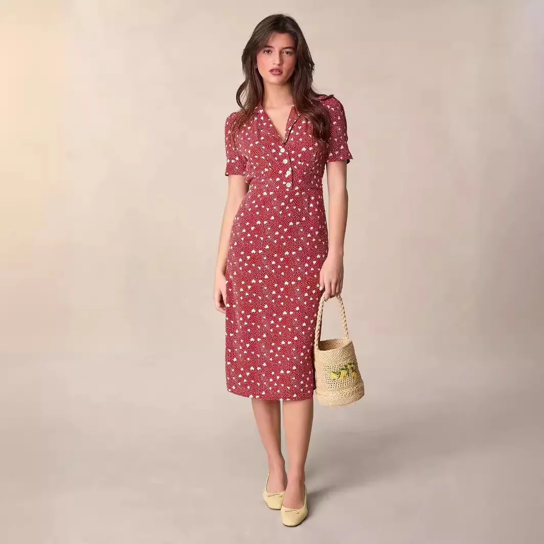 Ele Silk Heart Print ter Ne Tie Waist Svel Dr Women's Faion Spring Summer New Sle French Sle Knot Nec...
Ele Silk Heart Print ter Ne Tie Waist Svel Dr Women's Faion Spring Summer New Sle French Sle Knot Nec...