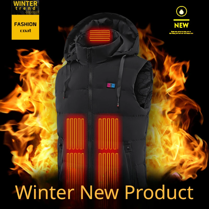 11 Zones Heated Jacket Fashion Men Women Coat Intelligent Electric Heating Thermal Warm Clothes Winter Heated Vest
11 Zones Heated Jacket Fashion Men Women Coat Intelligent Electric Heating Thermal Warm Clothes Winter Heated Vest