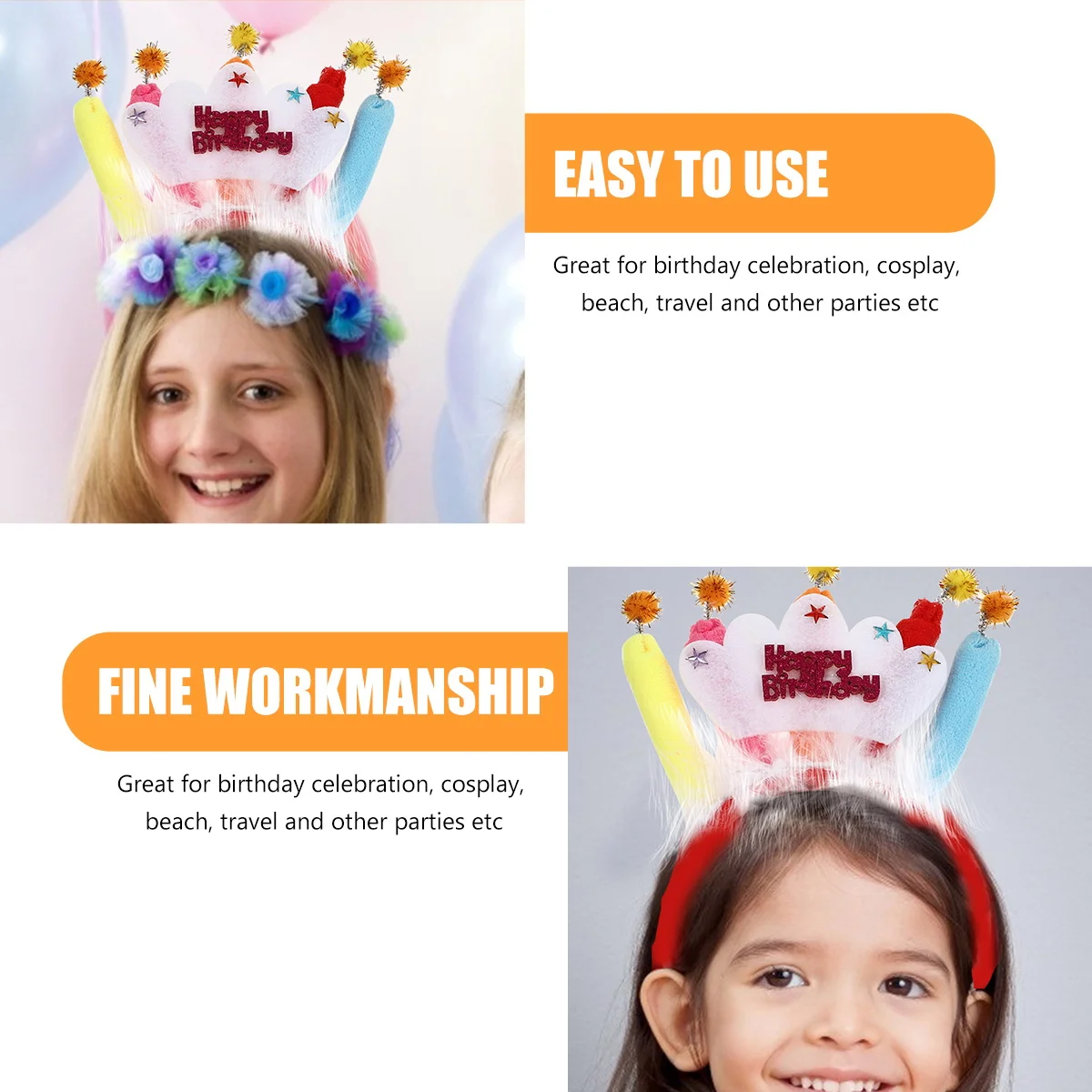 1pcs Headband For Girls Party Accessory Kids Headpiece Birthday Band Children Hair Hoops For Birthday Celebration Cosplay Beach
1pcs Headband For Girls Party Accessory Kids Headpiece Birthday Band Children Hair Hoops For Birthday Celebration Cosplay Beach