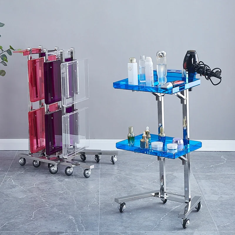 Cosmetic Acrylic Salon Trolley Beauty Rolling Cart Salon Trolley Hairstylist Detailing Wagen Mit Rollen Pretty Furniture YN50ST
Cosmetic Acrylic Salon Trolley Beauty Rolling Cart Salon Trolley Hairstylist Detailing Wagen Mit Rollen Pretty Furniture YN50ST