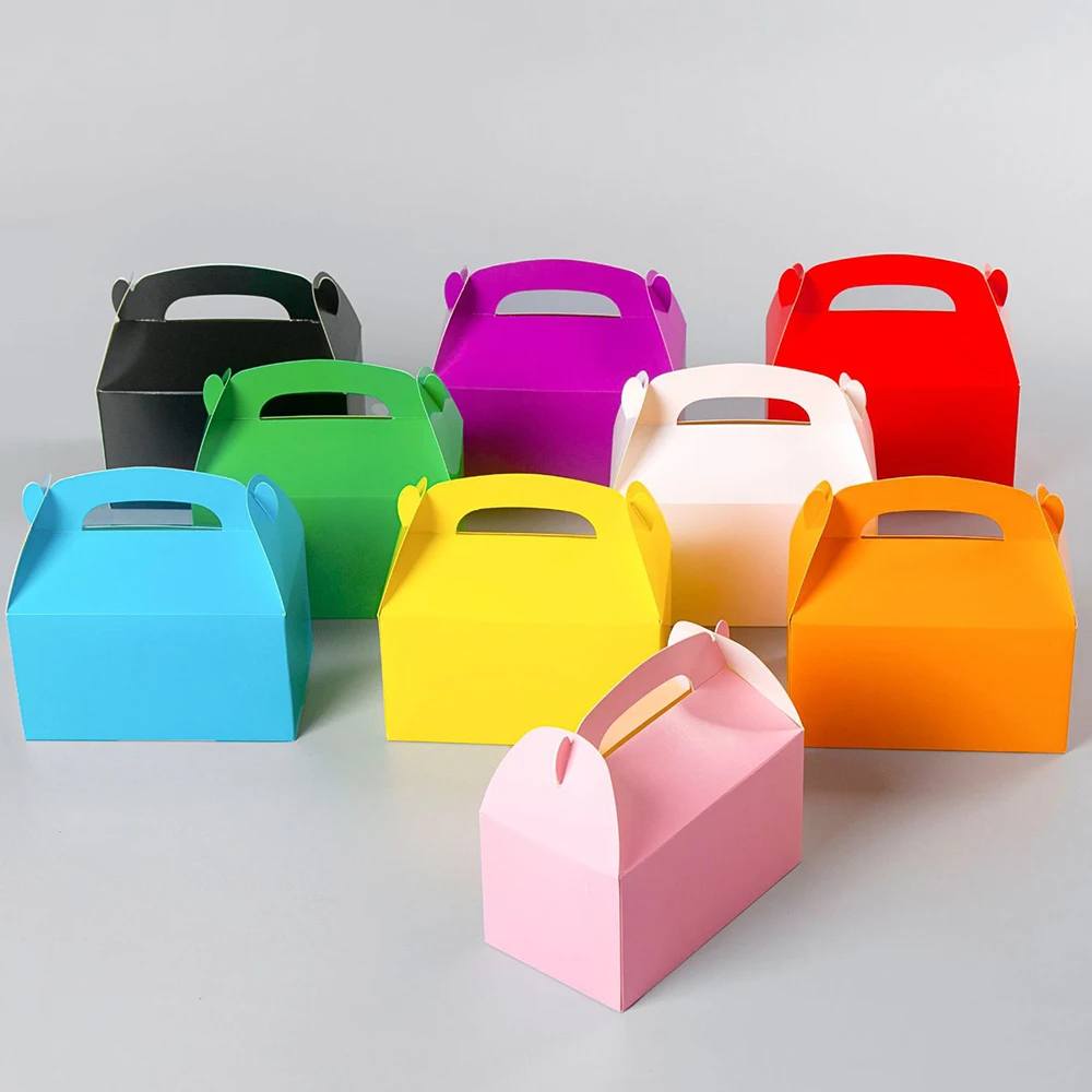 50PCS Colorful Cake Boxes Candy Buffet Cake Box Wedding Birthday Party Favor Cookie Gift Bag with Handle
50PCS Colorful Cake Boxes Candy Buffet Cake Box Wedding Birthday Party Favor Cookie Gift Bag with Handle