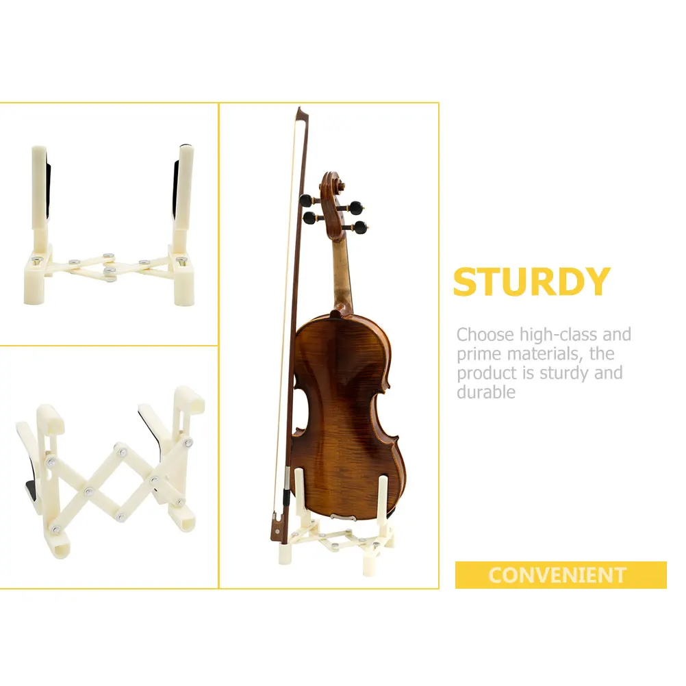 Violin Stand ABS Violin Folding Stand Plastic Instrument Accessories Durable Bow Holder Display Rack Saving Space
Violin Stand ABS Violin Folding Stand Plastic Instrument Accessories Durable Bow Holder Display Rack Saving Space