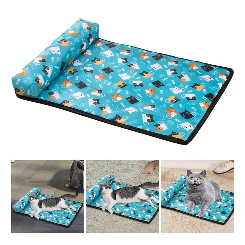 Cooling Dog Bed Pet Sleeping Mat Puppy Cooler Bed With Pillow Portable Pet Cooling Mat Washable Anti Slip Cat Pad Pet Supplies
Cooling Dog Bed Pet Sleeping Mat Puppy Cooler Bed With Pillow Portable Pet Cooling Mat Washable Anti Slip Cat Pad Pet Supplies