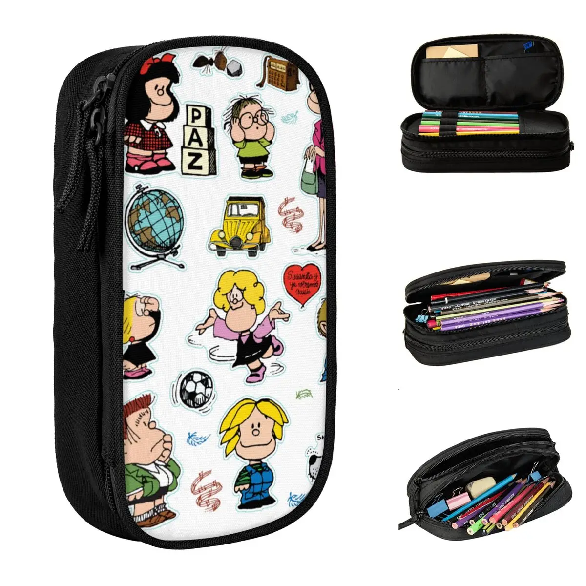 Mafalda Characters Pencil Cases New Cartoon Pen Box Bags Student Big Capacity School Supplies Cosmetic Pencil Box
Mafalda Characters Pencil Cases New Cartoon Pen Box Bags Student Big Capacity School Supplies Cosmetic Pencil Box
