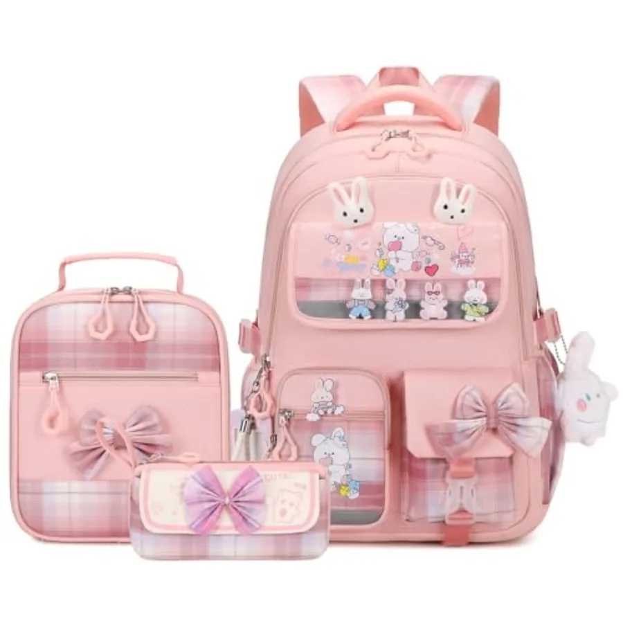 CYOQX Girls Backpack 3pcs School Backpack with Lunch Box Teen Girl Backpack Set Cute School Bag Bookbag for Teen Girls
CYOQX Girls Backpack 3pcs School Backpack with Lunch Box Teen Girl Backpack Set Cute School Bag Bookbag for Teen Girls