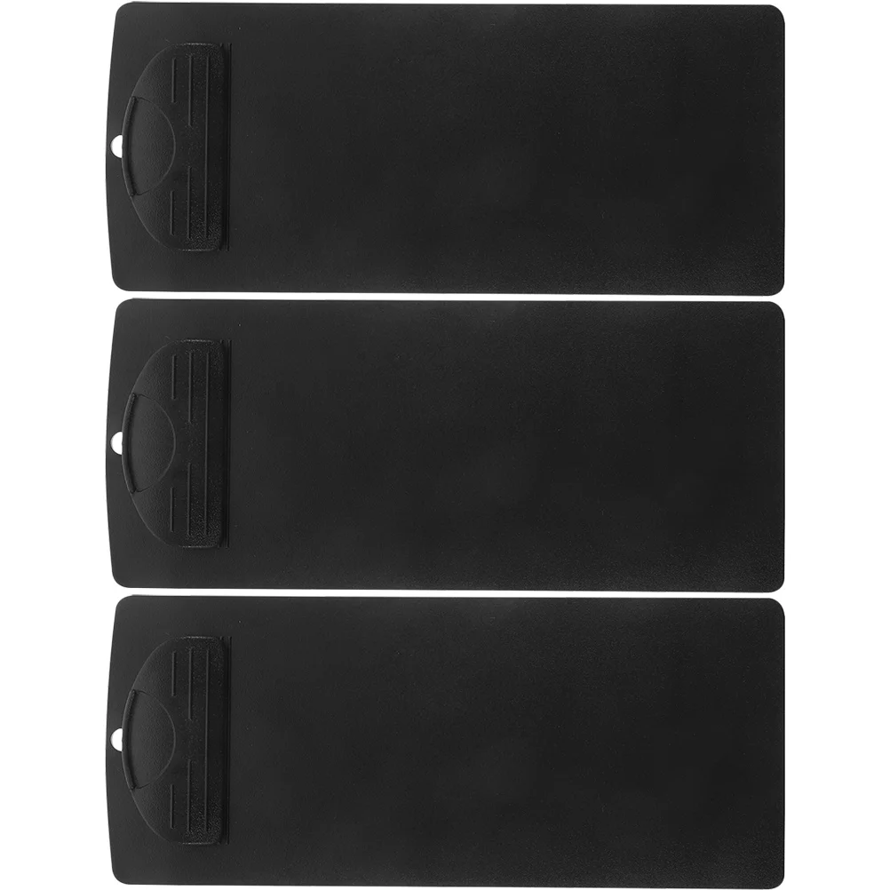 3pcs Black Clipboard Document Bill Folder Menu Writing Boards Paper File Clip Office Supplies Small Lightweight Portable
3pcs Black Clipboard Document Bill Folder Menu Writing Boards Paper File Clip Office Supplies Small Lightweight Portable
