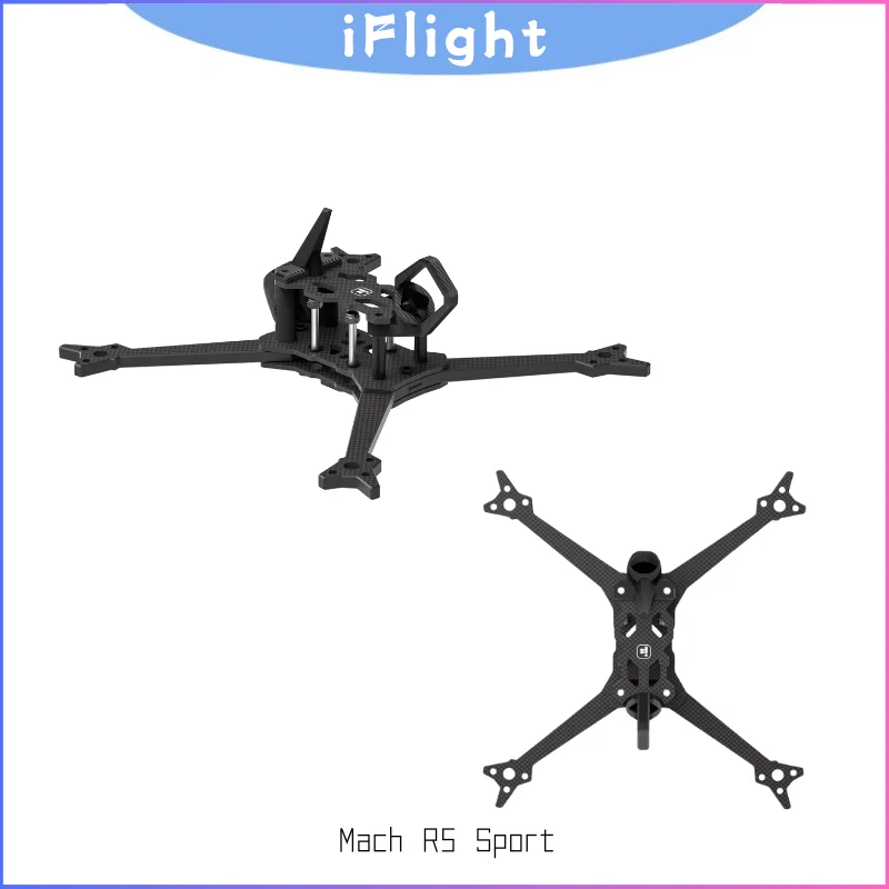 Комплект рамы iFlight Mach R5 Sport FPV 5-дюймовый корпус из углеродного волокна (навес/Lite/Ultra) для гоночного дрона, легкий и прочный
Комплект рамы iFlight Mach R5 Sport FPV 5-дюймовый корпус из углеродного волокна (навес/Lite/Ultra) для гоночного дрона, легкий и прочный