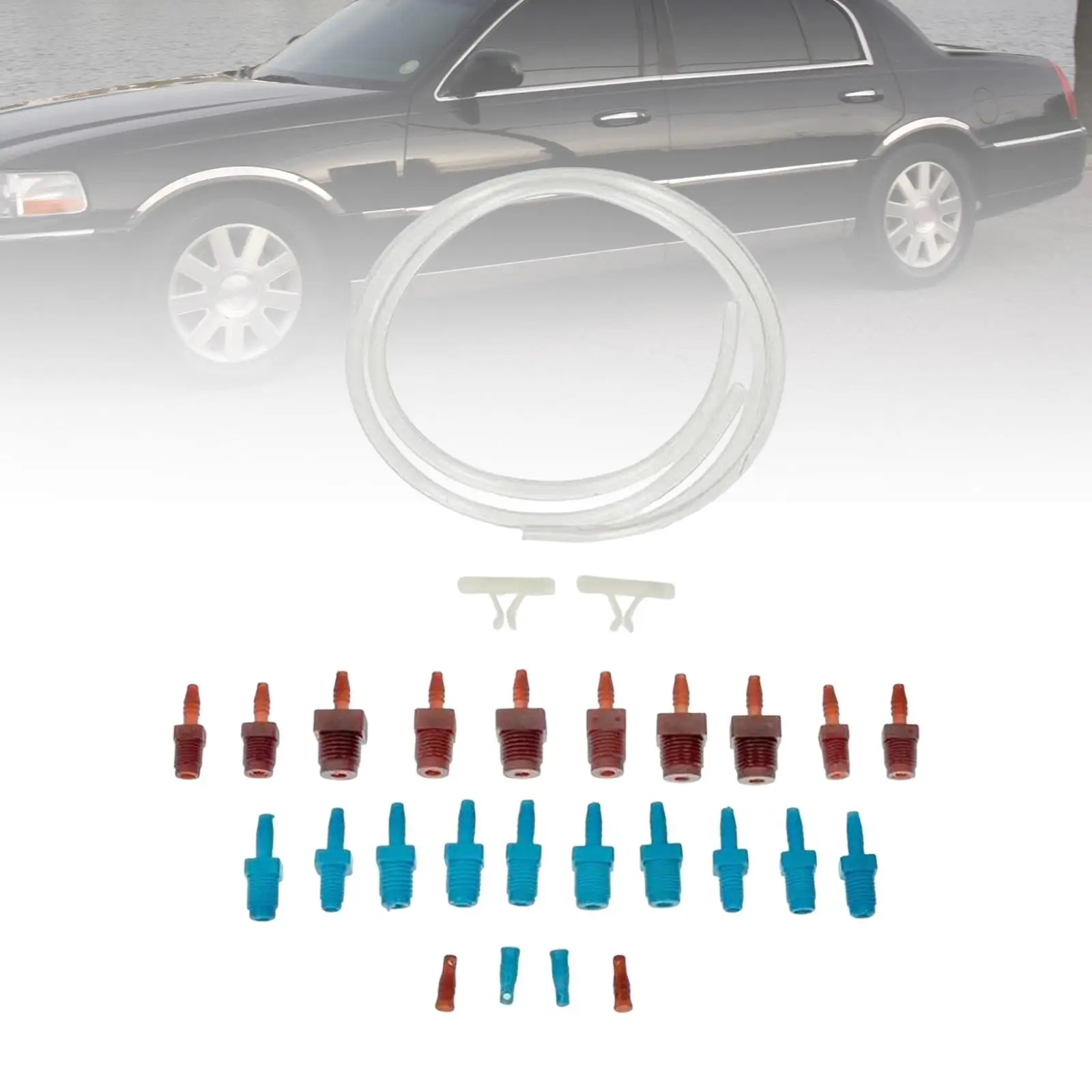 14151 Master Cylinder Bleeder Kit 22 in Clear Hoses with Clips Replace Automobile Parts High Reliability Easy to Install
14151 Master Cylinder Bleeder Kit 22 in Clear Hoses with Clips Replace Automobile Parts High Reliability Easy to Install