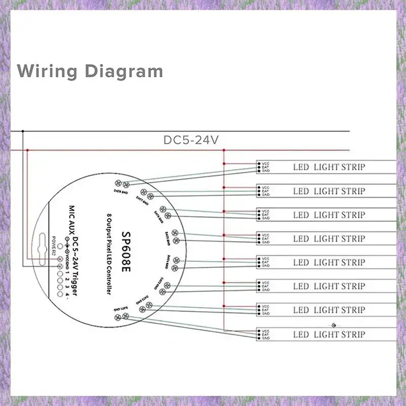 A63K-3X SP608E DC5V-24V WS2812B Bluetooth APP Music Controller With Remote 8 CH SP602E 4 CH WS2811 WS2815 LED Light Strip
A63K-3X SP608E DC5V-24V WS2812B Bluetooth APP Music Controller With Remote 8 CH SP602E 4 CH WS2811 WS2815 LED Light Strip