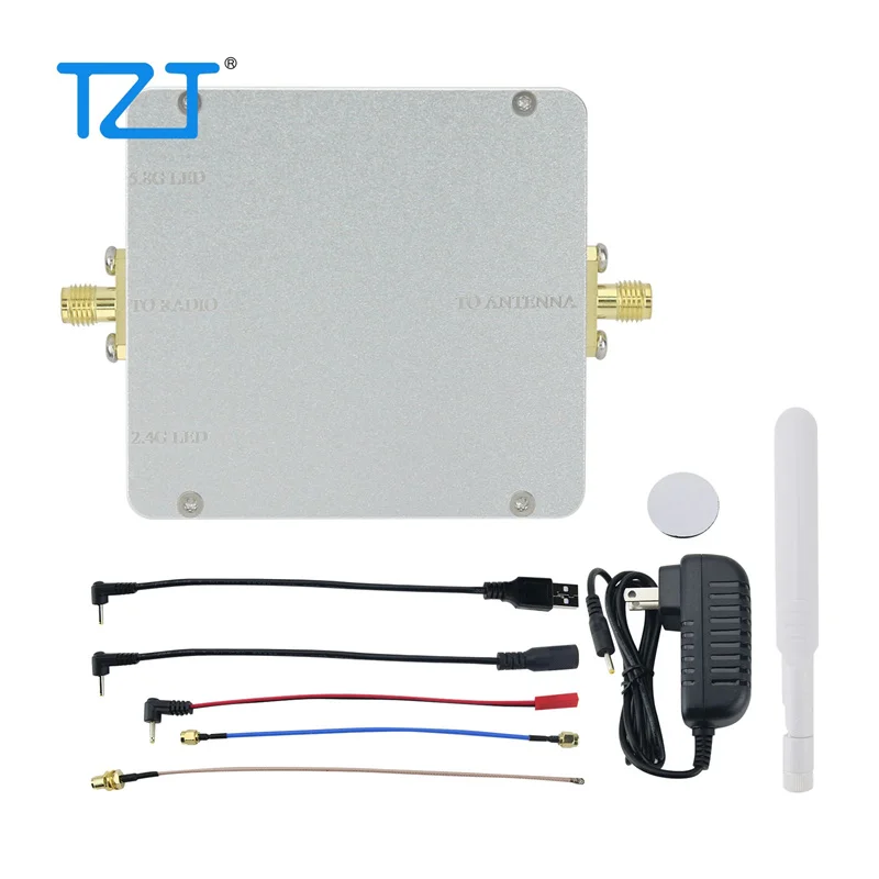 TZT EP-AB022/EP-AB015 5,8G/2,4G 20 дБм двухчастотный и двунаправленный усилитель сигнала Wi-Fi беспроводной усилитель мощности WLAN
TZT EP-AB022/EP-AB015 5,8G/2,4G 20 дБм двухчастотный и двунаправленный усилитель сигнала Wi-Fi беспроводной усилитель мощности WLAN