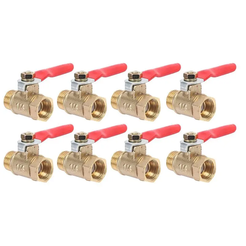 A20F-40PCS 1/4 Inch Heavy Duty Brass Ball Valve Shut Off Switch Male And Female NPT Thread Pipe Fitting
A20F-40PCS 1/4 Inch Heavy Duty Brass Ball Valve Shut Off Switch Male And Female NPT Thread Pipe Fitting