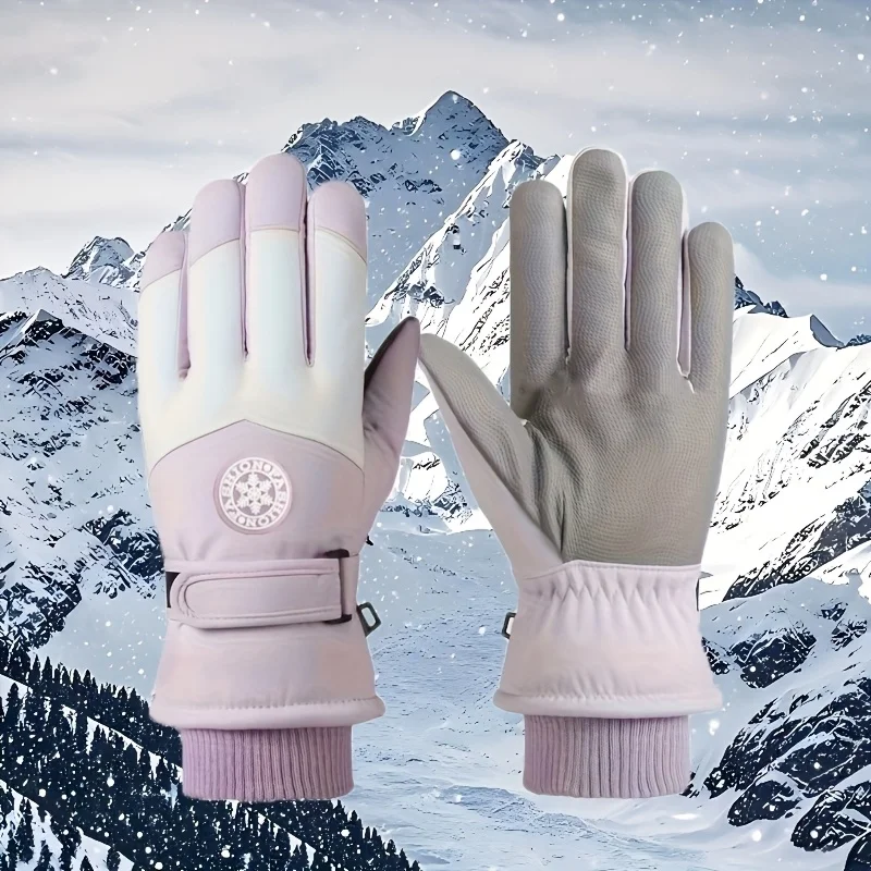 Women's Thick Touchscreen Ski Gloves, Suitable for Keeping Warm and Gripping Outdoor Winter Ski Gloves, Bicycle Gloves
Women's Thick Touchscreen Ski Gloves, Suitable for Keeping Warm and Gripping Outdoor Winter Ski Gloves, Bicycle Gloves