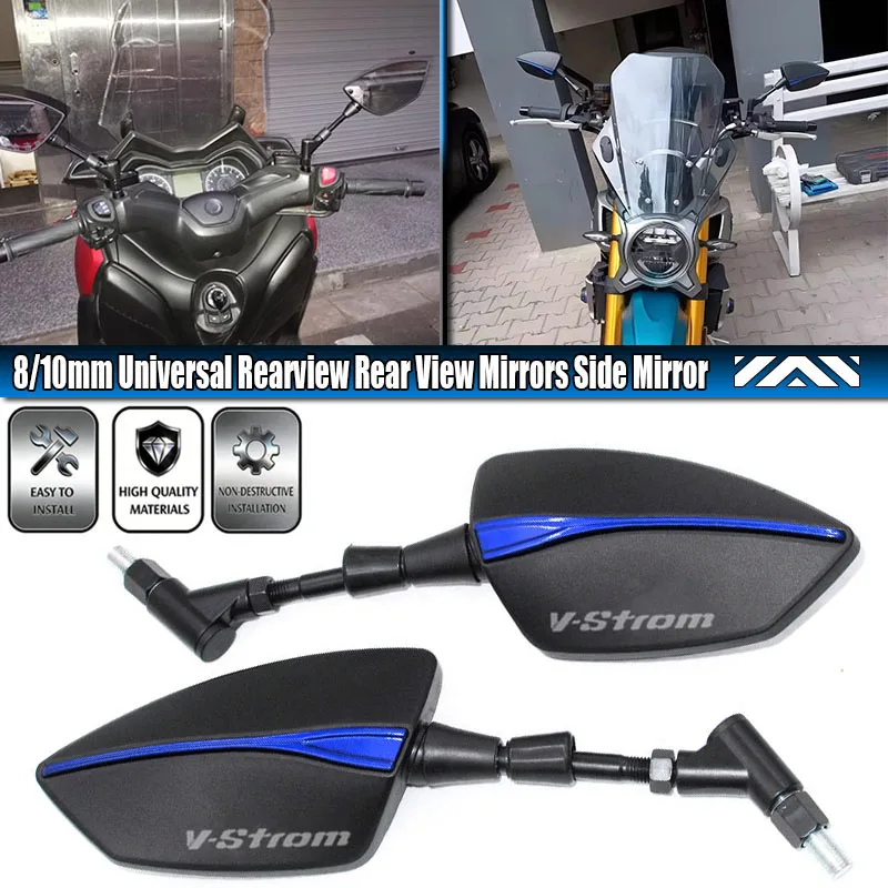 Fit For Vstrom 650 1000 250 1050 xt DL1000 DL650 dl250 vstrom650 Universal Adjustabale Rearview Rear View Mirrors Side Mi
Fit For Vstrom 650 1000 250 1050 xt DL1000 DL650 dl250 vstrom650 Universal Adjustabale Rearview Rear View Mirrors Side Mi