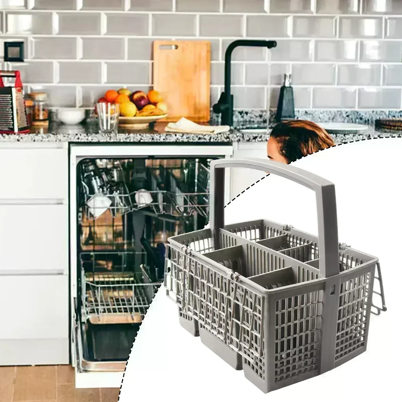 Dishwasher Cutlery Basket Compatible with For Bosch Suitable for Constructa and Part Number BSH Group 11018806
Dishwasher Cutlery Basket Compatible with For Bosch Suitable for Constructa and Part Number BSH Group 11018806