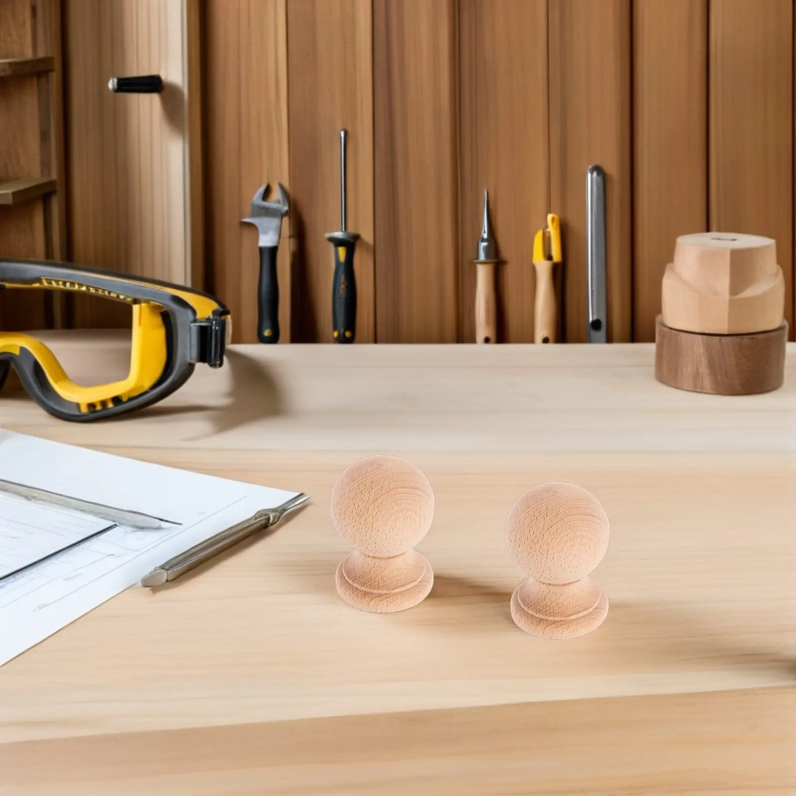 2Pcs Hardwood Wood Ball Finial Carved Post Caps Staircase Baluster Fence Gate Topper Decorative Wood Finial Ornaments
2Pcs Hardwood Wood Ball Finial Carved Post Caps Staircase Baluster Fence Gate Topper Decorative Wood Finial Ornaments