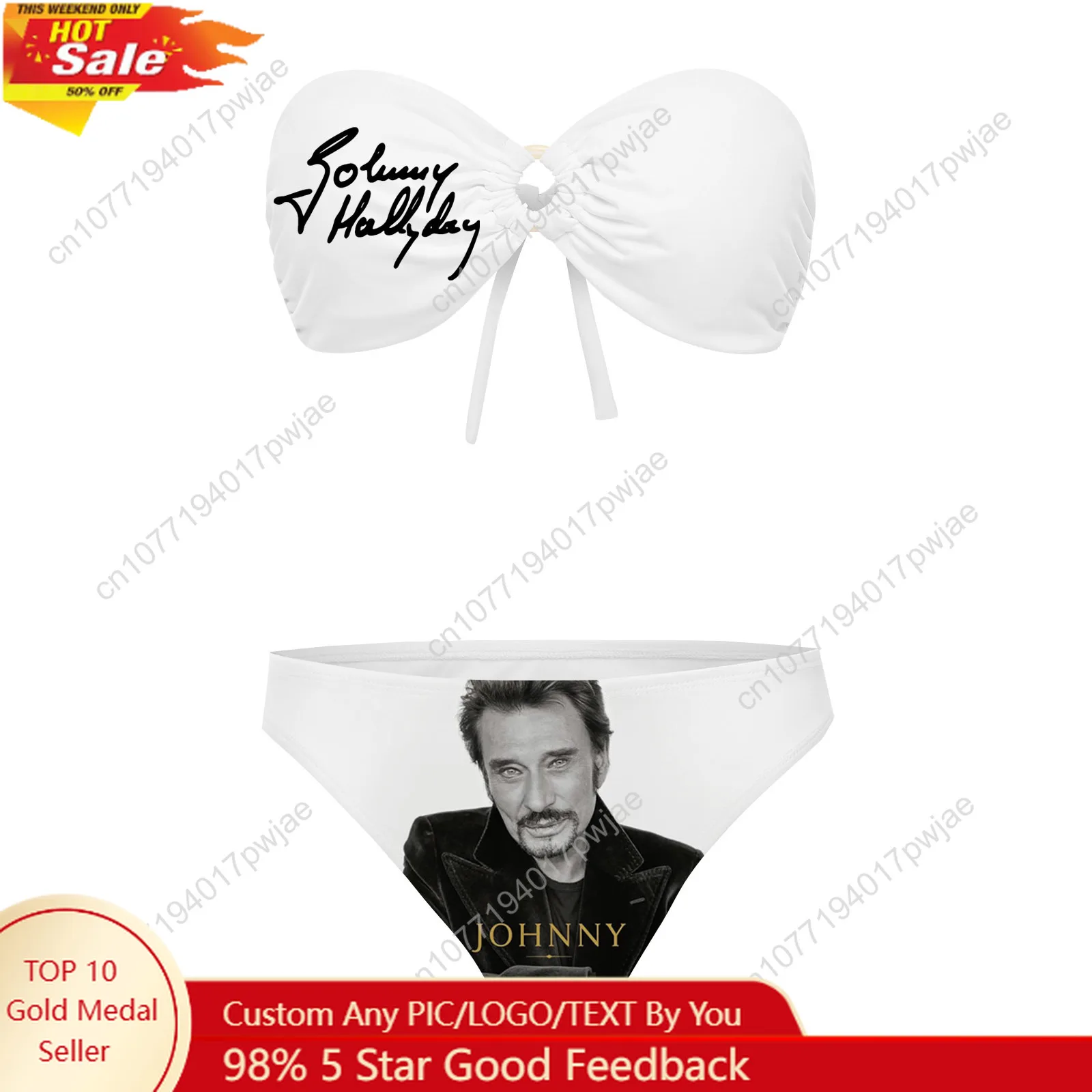 Johnny Hallyday Singer Strapless Swimsuit Womens Bathing Suits Fashion Swimwear Pool Party Beach Sexy Bikini Customize Beachwear
Johnny Hallyday Singer Strapless Swimsuit Womens Bathing Suits Fashion Swimwear Pool Party Beach Sexy Bikini Customize Beachwear