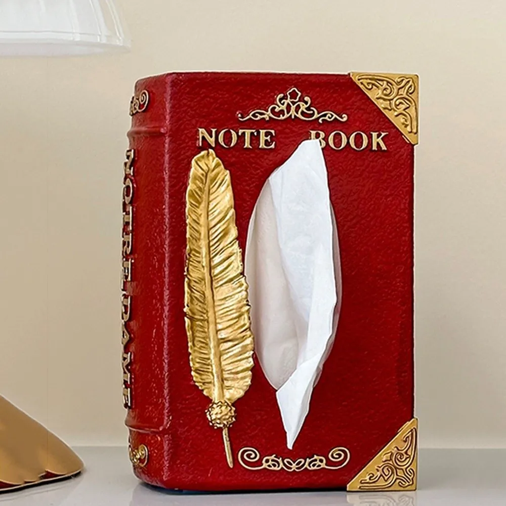 Simulation Book Shaped Tissue Box Vintage Style Creative Design Decorative Tissue Boxes Decorative Feather Pattern
Simulation Book Shaped Tissue Box Vintage Style Creative Design Decorative Tissue Boxes Decorative Feather Pattern