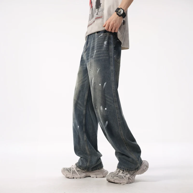 XL8879High quality summer hipster jeans loose graffiti straight leg trousers high street retro washed nostalgia draggingtrousers
XL8879High quality summer hipster jeans loose graffiti straight leg trousers high street retro washed nostalgia draggingtrousers