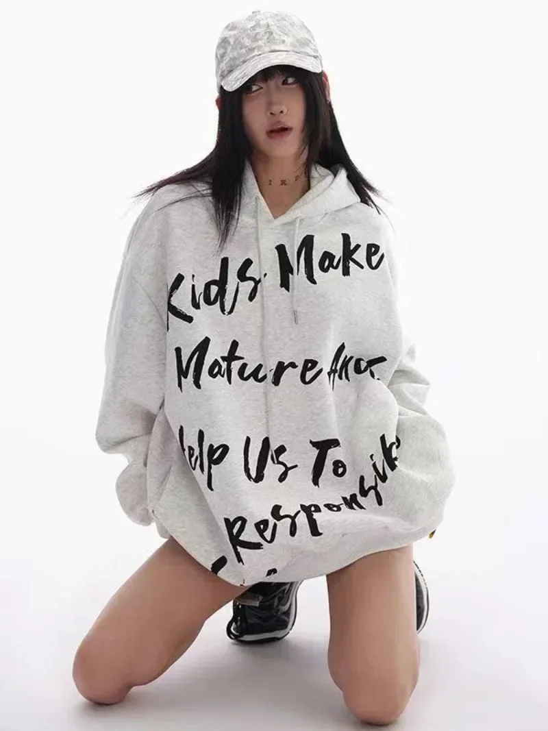 Y2k Vintage High Street Sweatshirts Mid Length Hip Hop American Sudadera Mujer Couples Letter Print Hooded Women Grunge
Y2k Vintage High Street Sweatshirts Mid Length Hip Hop American Sudadera Mujer Couples Letter Print Hooded Women Grunge